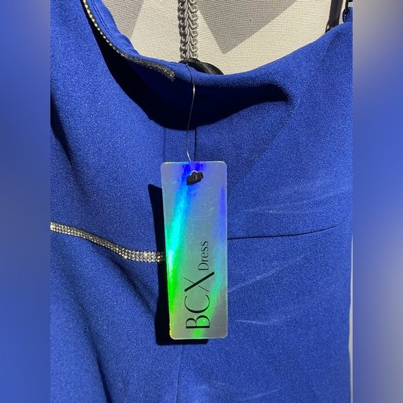 BCX Royal Blue Mini Dress with Silver Accents - Picture 8 of 11